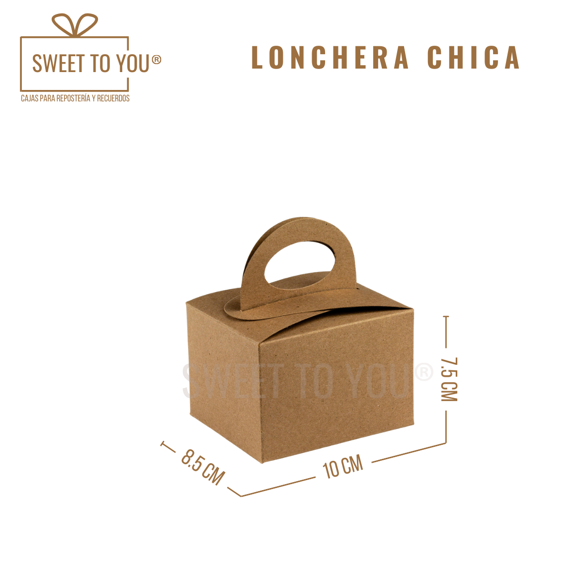 Lonchera Lisa | Kraft | 8.5*10*7.5 cm