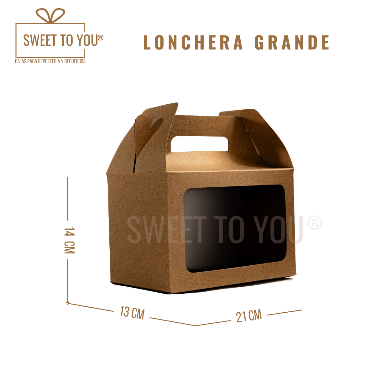 Lonchera | Kraft | 15*21*13 cm