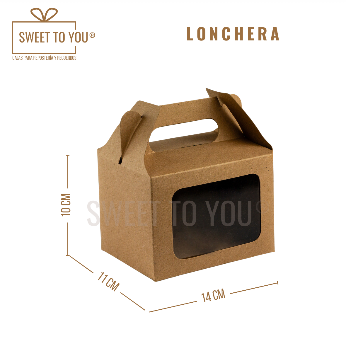 Lonchera | Kraft | 10*14*11 cm