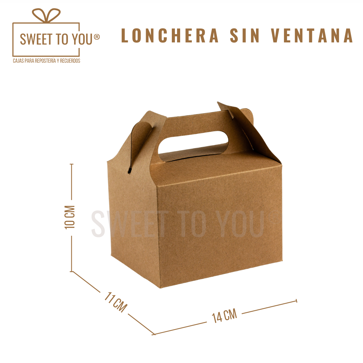 Lonchera Lisa | Kraft | 10*14*11 cm
