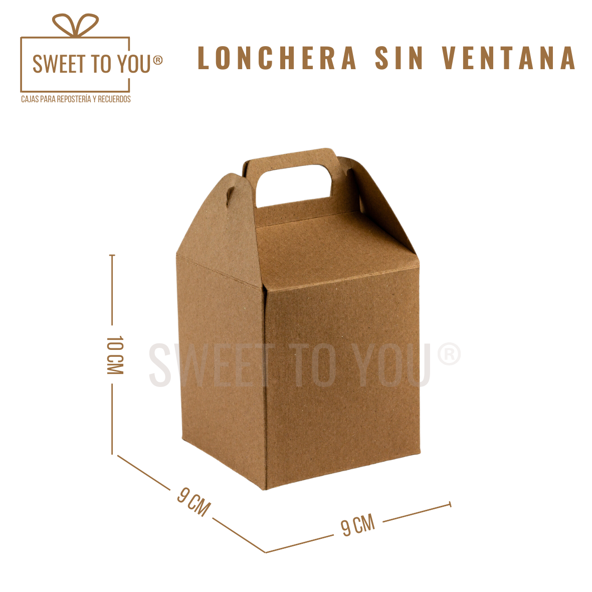 Lonchera Lisa | Kraft | 10*9*9 cm