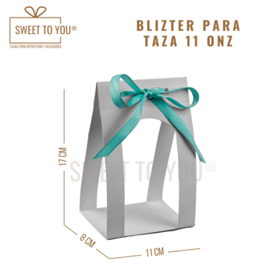 Blizter para Taza | 11 onz | Blanco | 17*11*8 cm