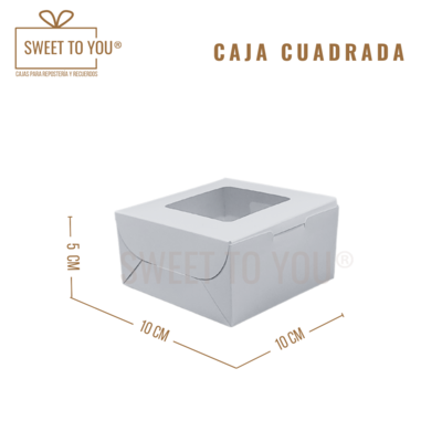 Caja Cuadrada CH | Blanca | 10*10*5 cm