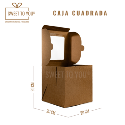 Caja Cuadrada | Kraft | 20*20*20 cm
