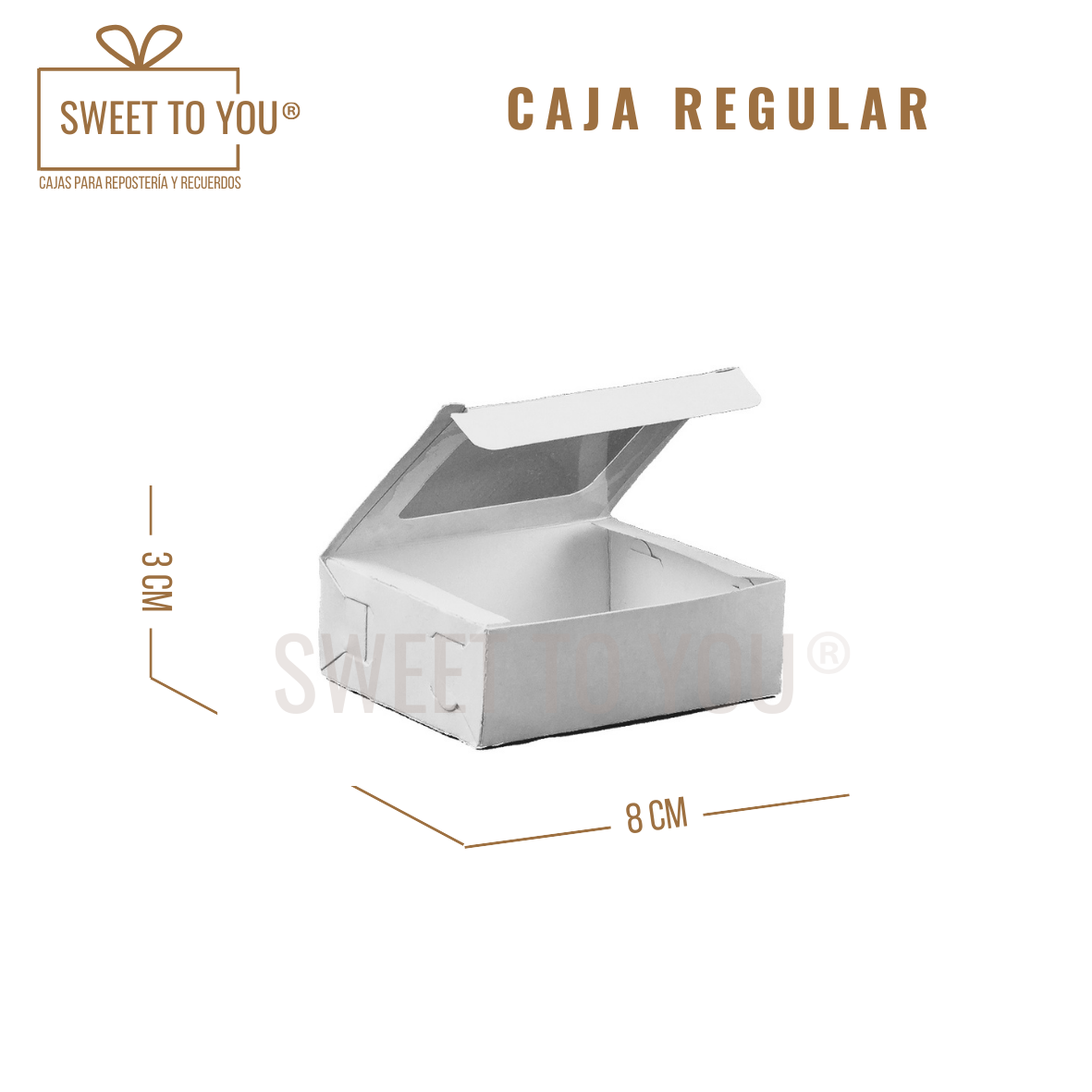 Caja Regular | Blanca | 8*7*3 cm