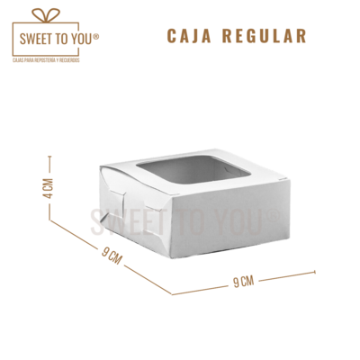 Caja Regular | Blanca | 9*9*4 cm