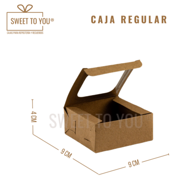 Caja Regular | Kraft | 9*9*4 cm