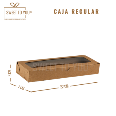 Caja Regular | Kraft | 22*7*3 cm
