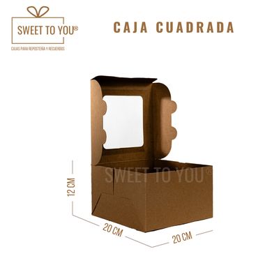 Caja Cuadrada | Kraft | 20*20*12 cm