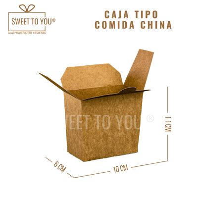 Caja Comida China | Kraft | 11*10*6 cm