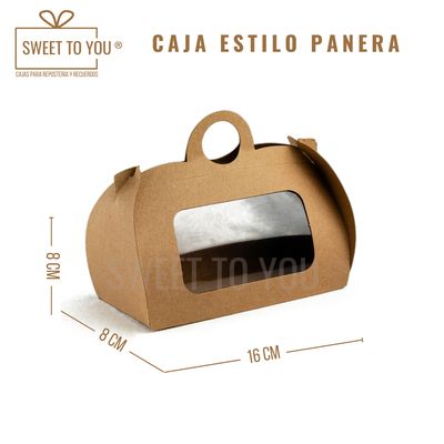 Caja Panera | Kraft | 16*8*8 cm
