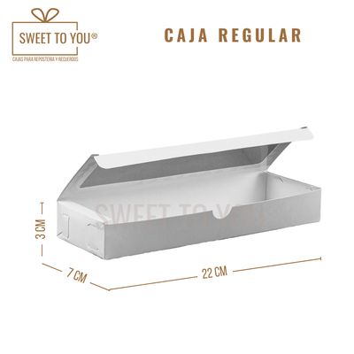 Caja Regular | Blanca | 22x7x3 cm
