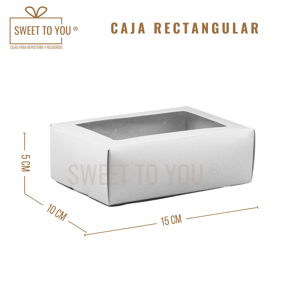 Caja Rectangular | Blanca | 15x10x5 cm