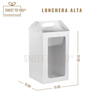Lonchera | Blanca | 25x15x15 cm