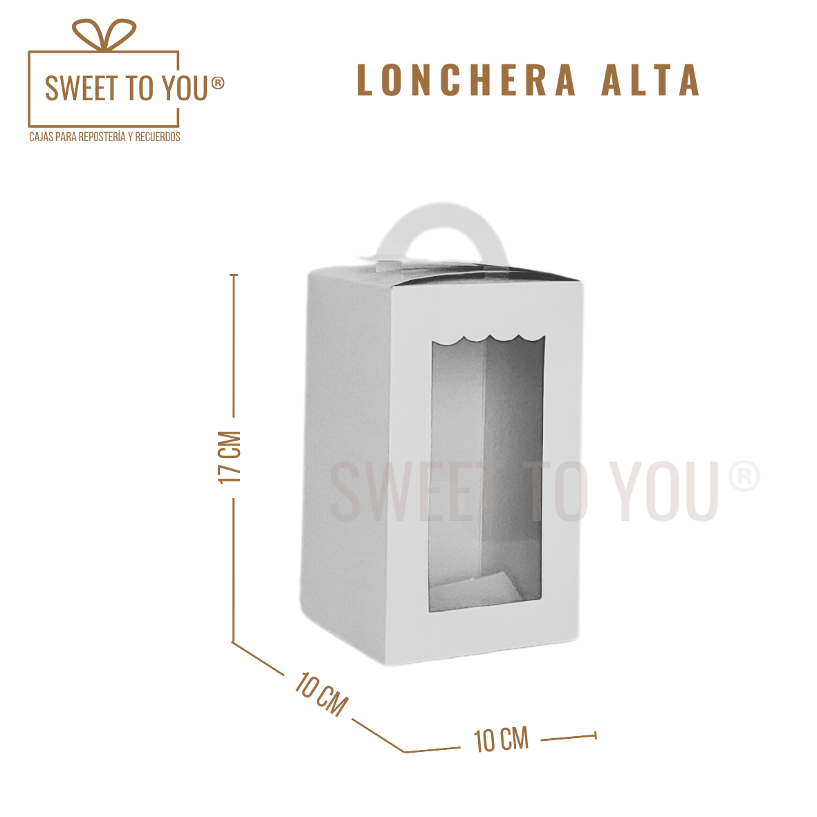 Lonchera | Blanca | 17x10x10 cm