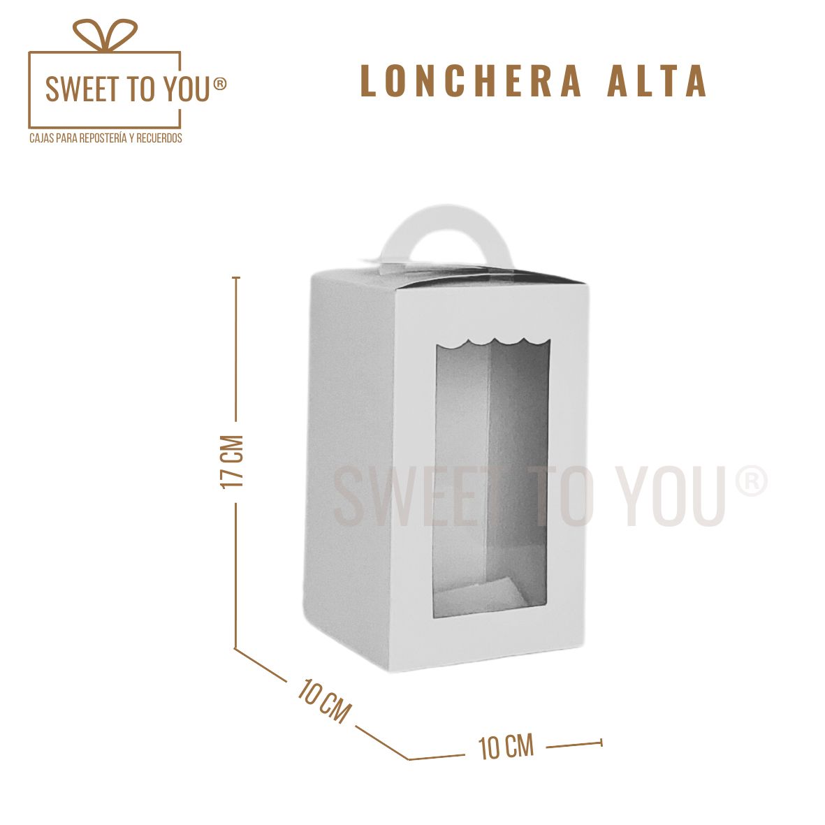 Lonchera | Blanca | 17x10x10 cm
