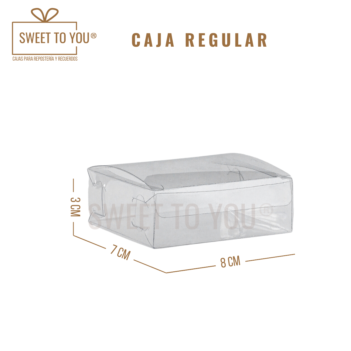 Caja Regular | Acetato | 8x7x3 cm