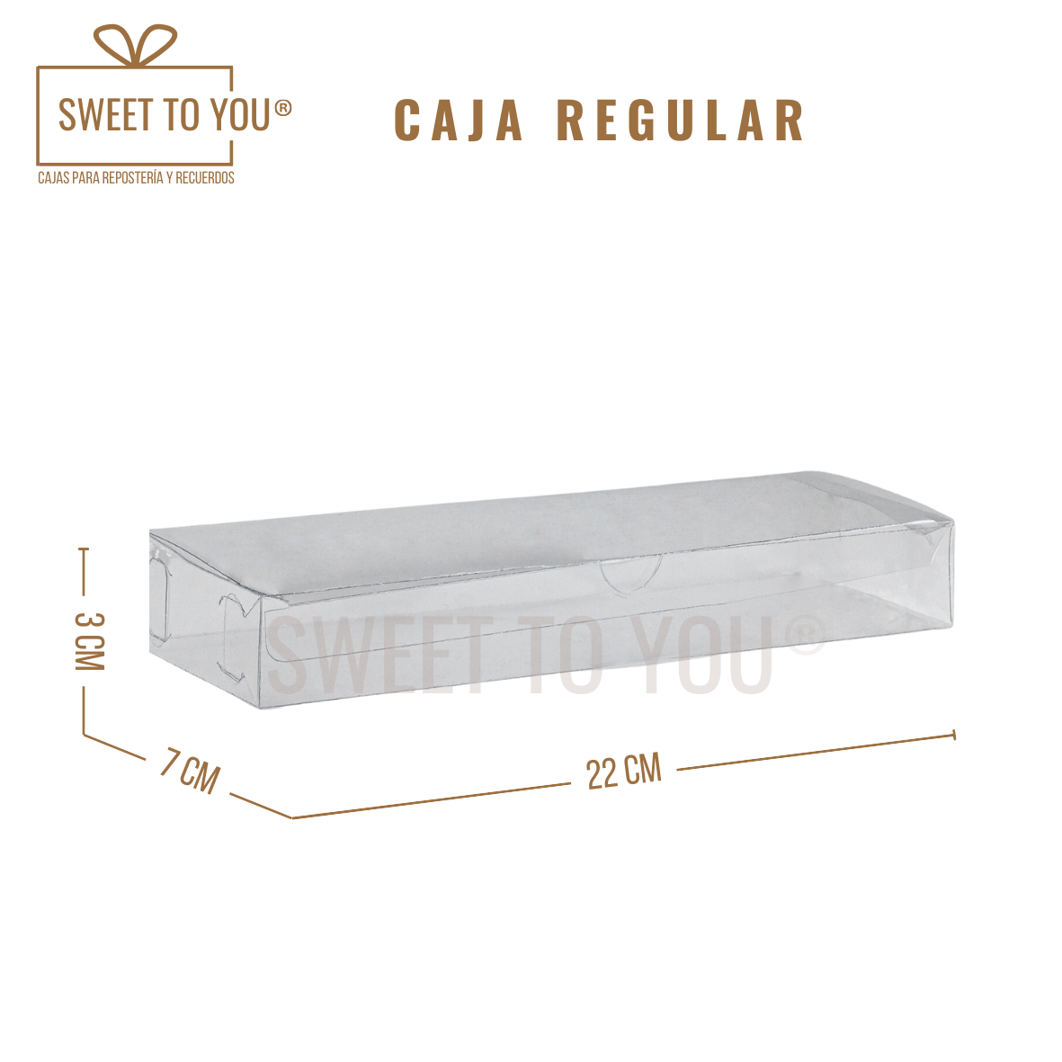 Caja Regular | Acetato | 22x7x3 cm