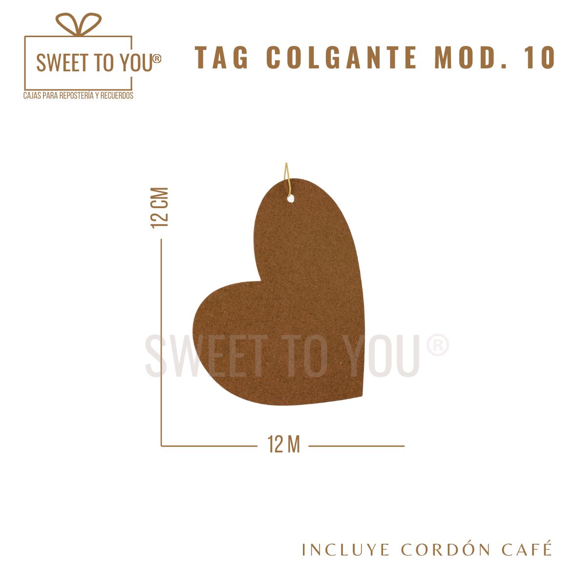Paq. 25 Tag Colgante Mod #10 | Craft | 12x12 cm