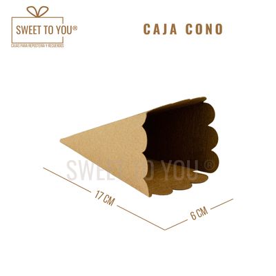 Caja Cono | Craft | 17x6 cm