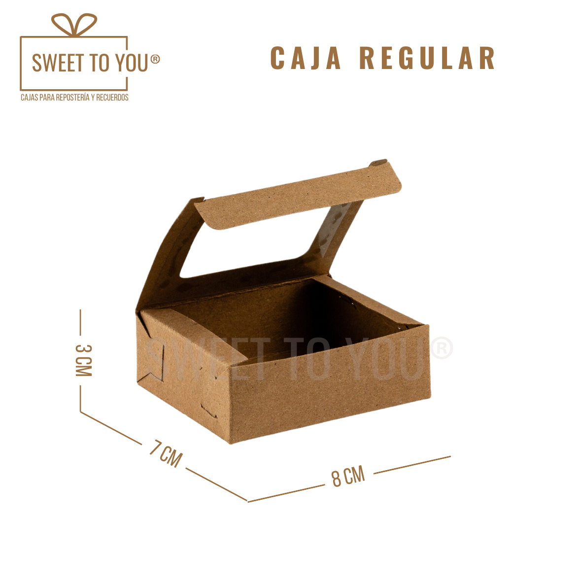 Caja Regular | Craft | 8x7x3 cm