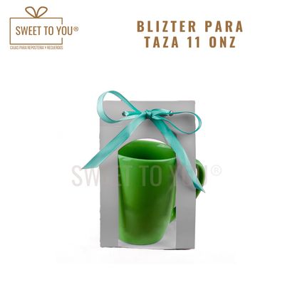 Blizter Taza | 11 Onz | Blanca | 17x11x8 cm