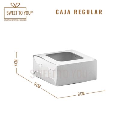 Caja Regular | Blanca | 9x9x4 cm