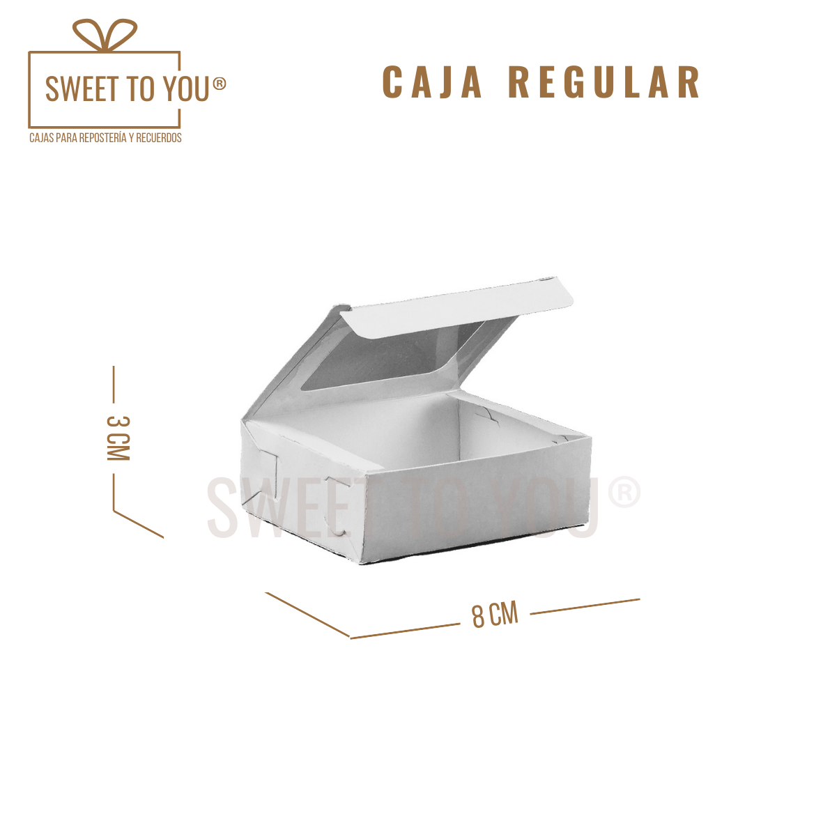 Caja Regular | Blanca | 8x7x3 cm