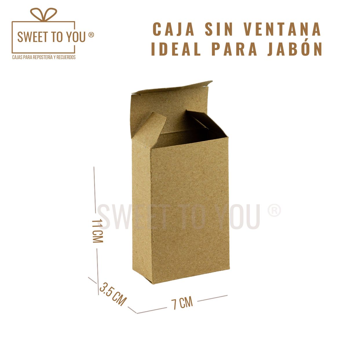 Caja Jabonera Lisa | Craft | 11x7x3.5 cm