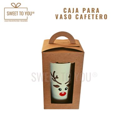 Caja Para Vaso Cafetero | Craft | 17x10x10 cm