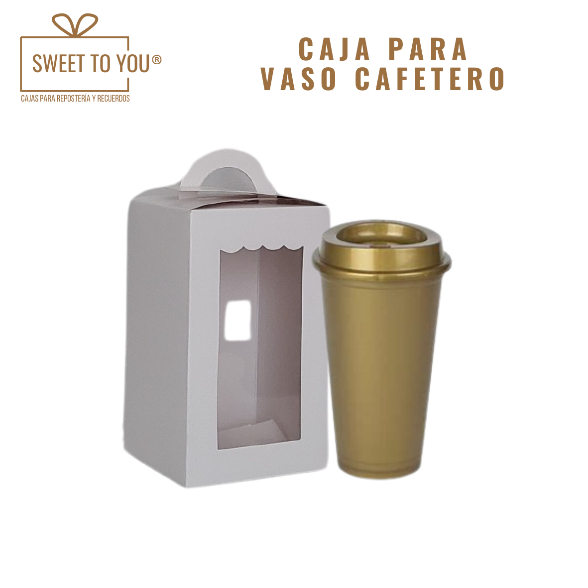 Caja Para Vaso Cafetero | Blanca | 17x10x10 cm