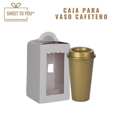 Caja Para Vaso Cafetero | Blanca | 17x10x10 cm