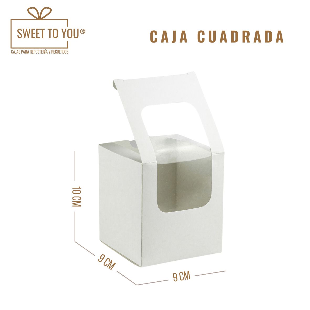 Caja Cuadrada | Blanca | 9x9x10 cm