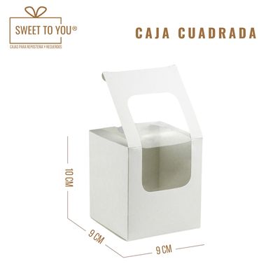 Caja Cuadrada | Blanca | 9x9x10 cm