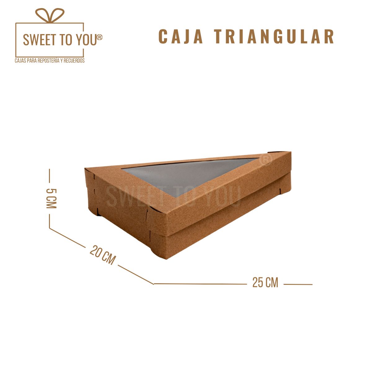 Caja Triangulo | Craft | 25x20x5 cm