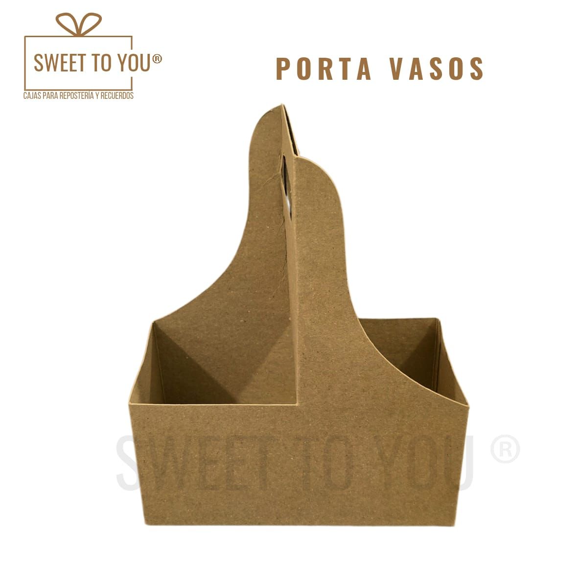 Portavasos | 2 Cavidades | Craft | 21x7x8 cm