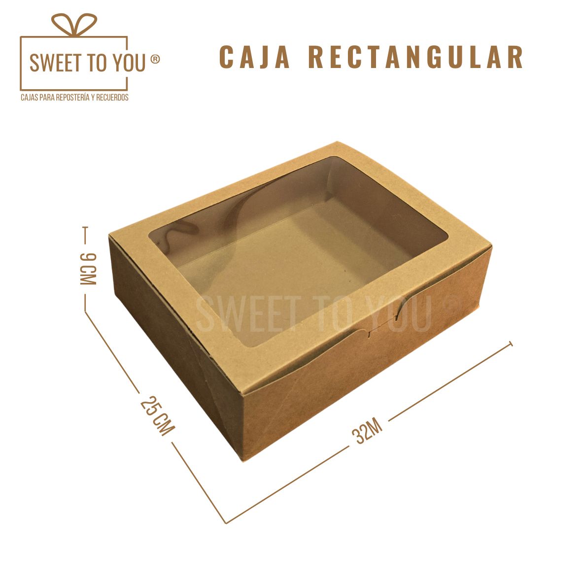 Caja Rectangular | Craft | 32x25x9 cm