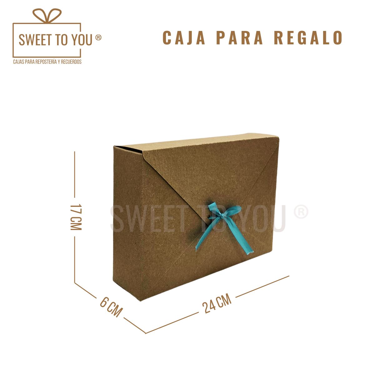Caja para Arreglo Floral | Kraft |  24*17*6 cm