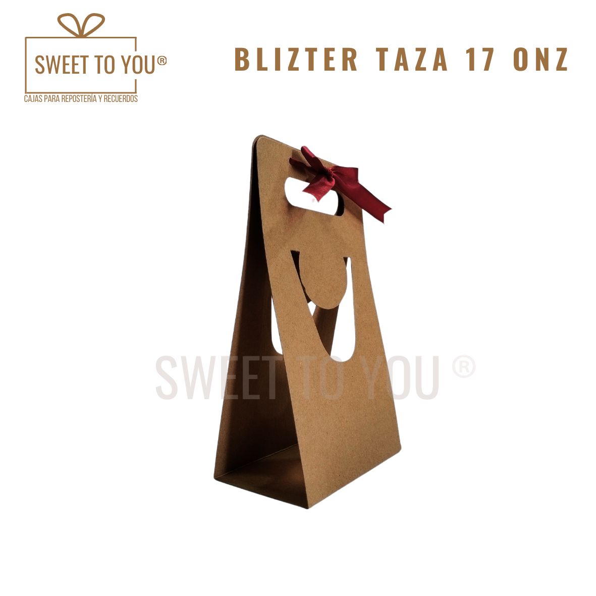 Blizter Taza | 17 onz | Kraft |  24*14*8 cm