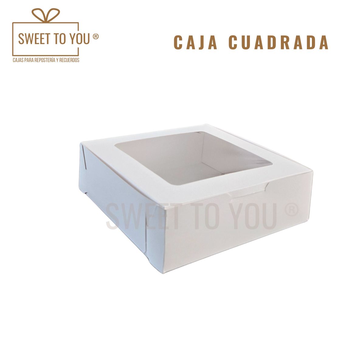 Caja Cuadrada | Blanca | 30x30x9.5 cm