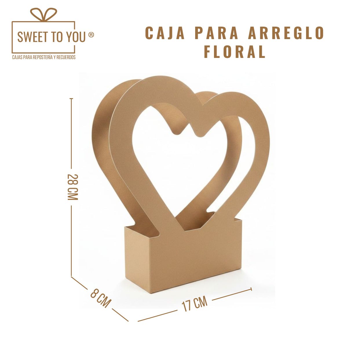 Cesta Arreglo Floral | Craft | 28x17x8 cm