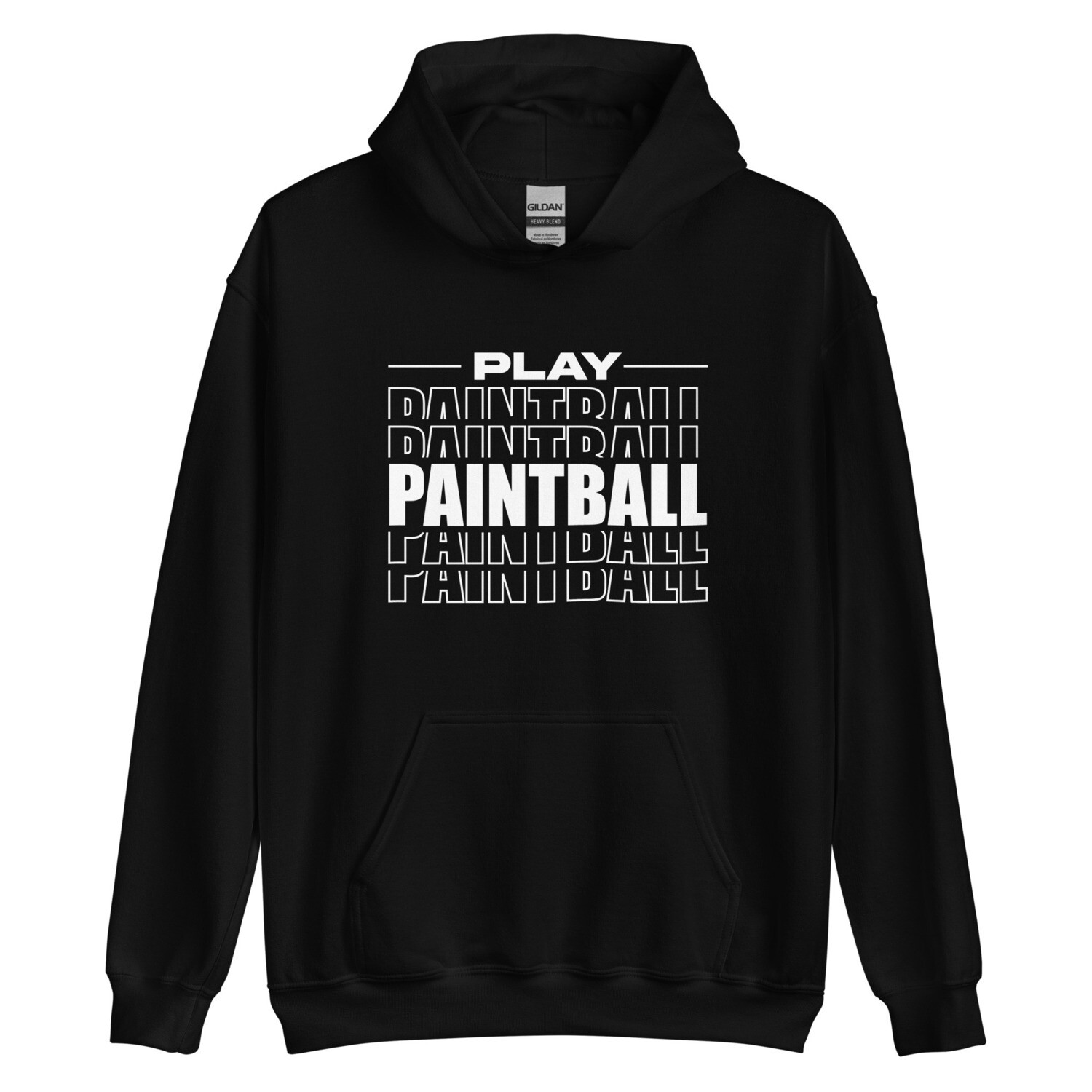 Hoodie Paintball STACKED White (Multiple Colors)
