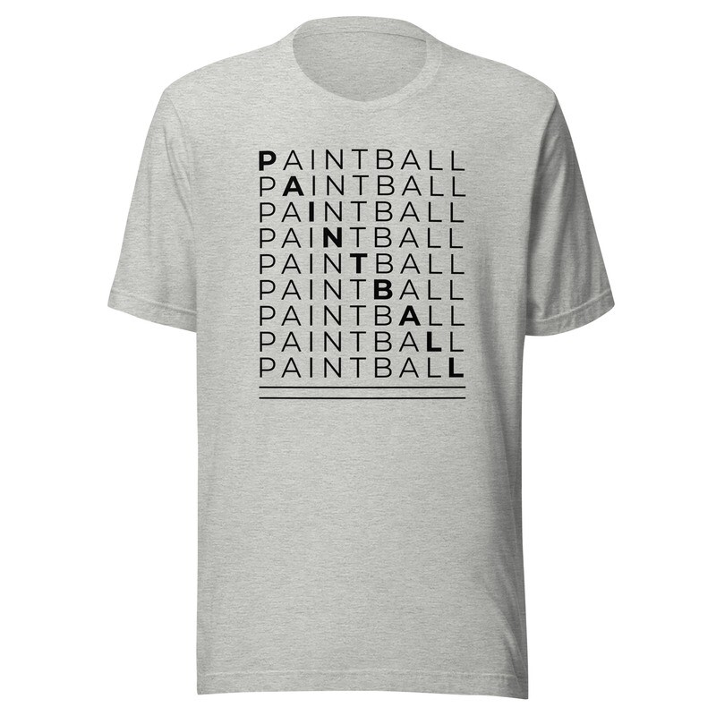 T-shirt - Crossword Black Print (Multiple Colors)