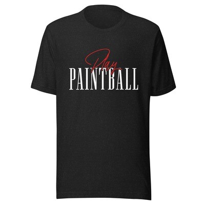 T-shirt  - Paintball SCRIPT White Print (Multiple Colors)