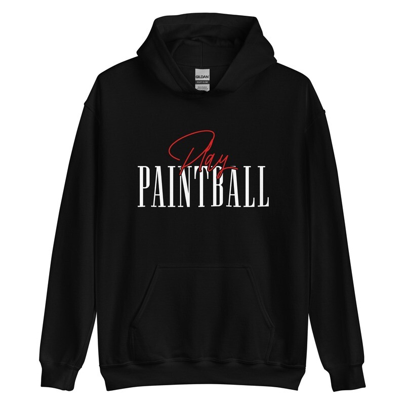 Hoodie - Paintball SCRIPT White Print (Multiple Colors)