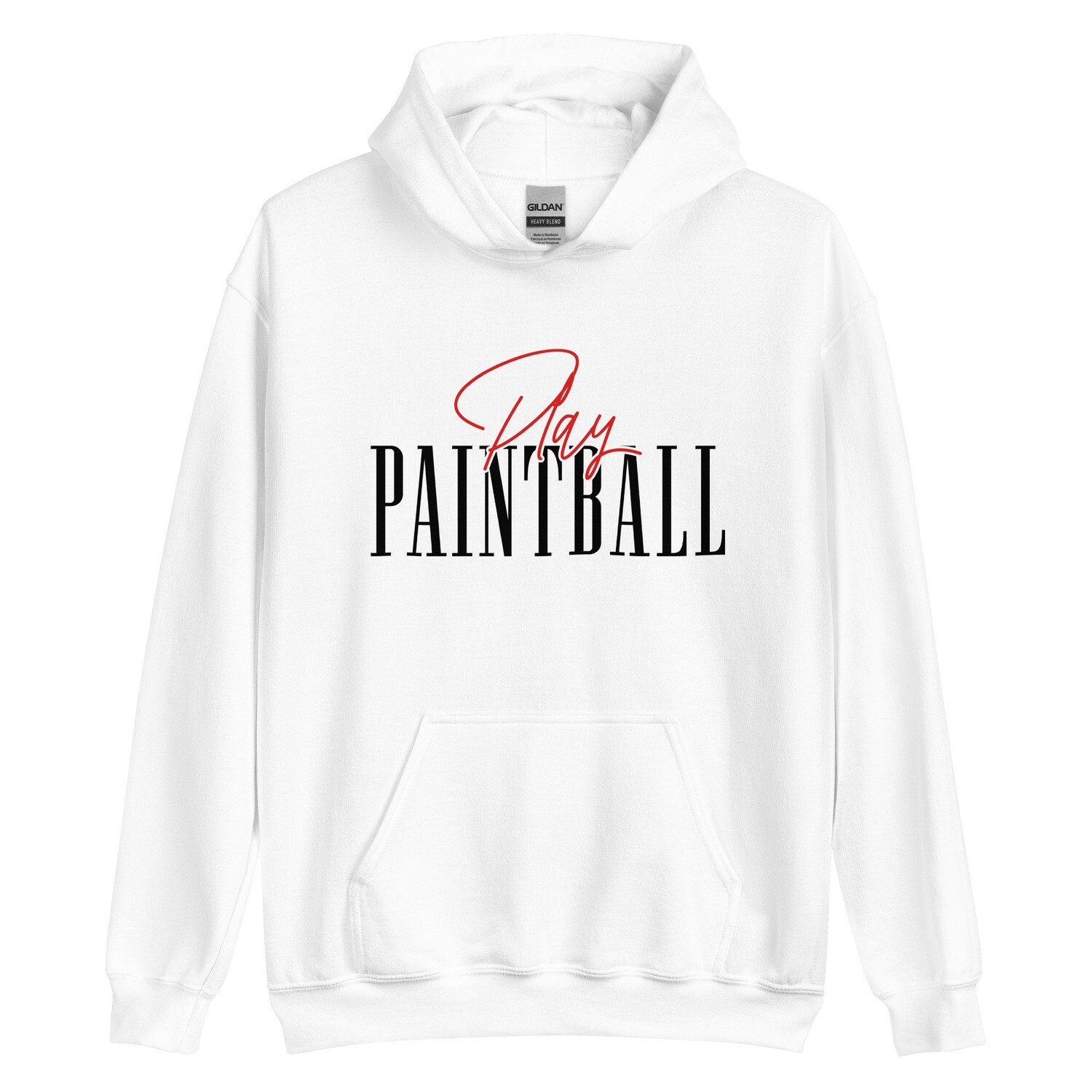 Hoodie - Paintball SCRIPT Black Print (Multiple Colors)