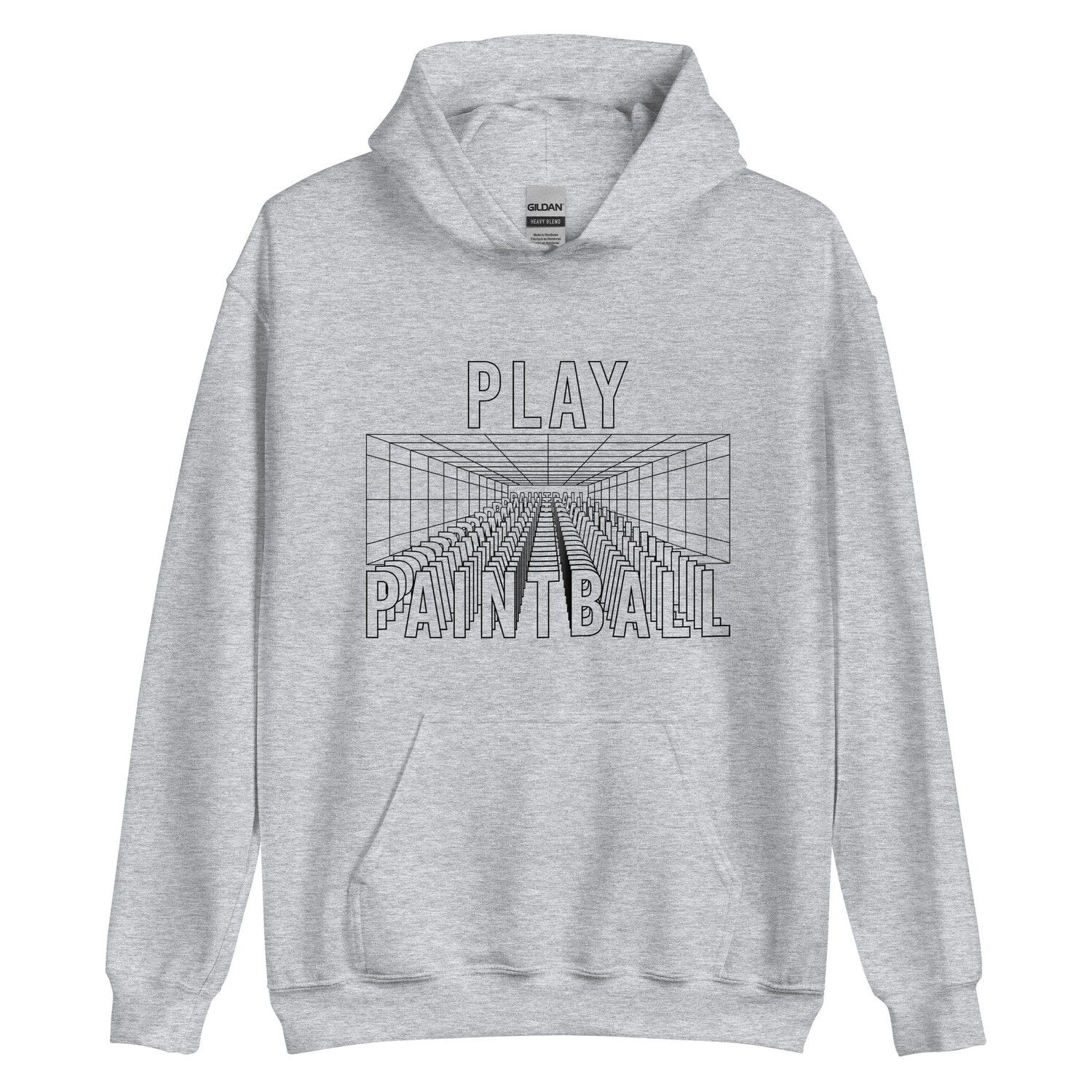 Hoodie - Paintball ARCADE Black Print (Multiple Colors)