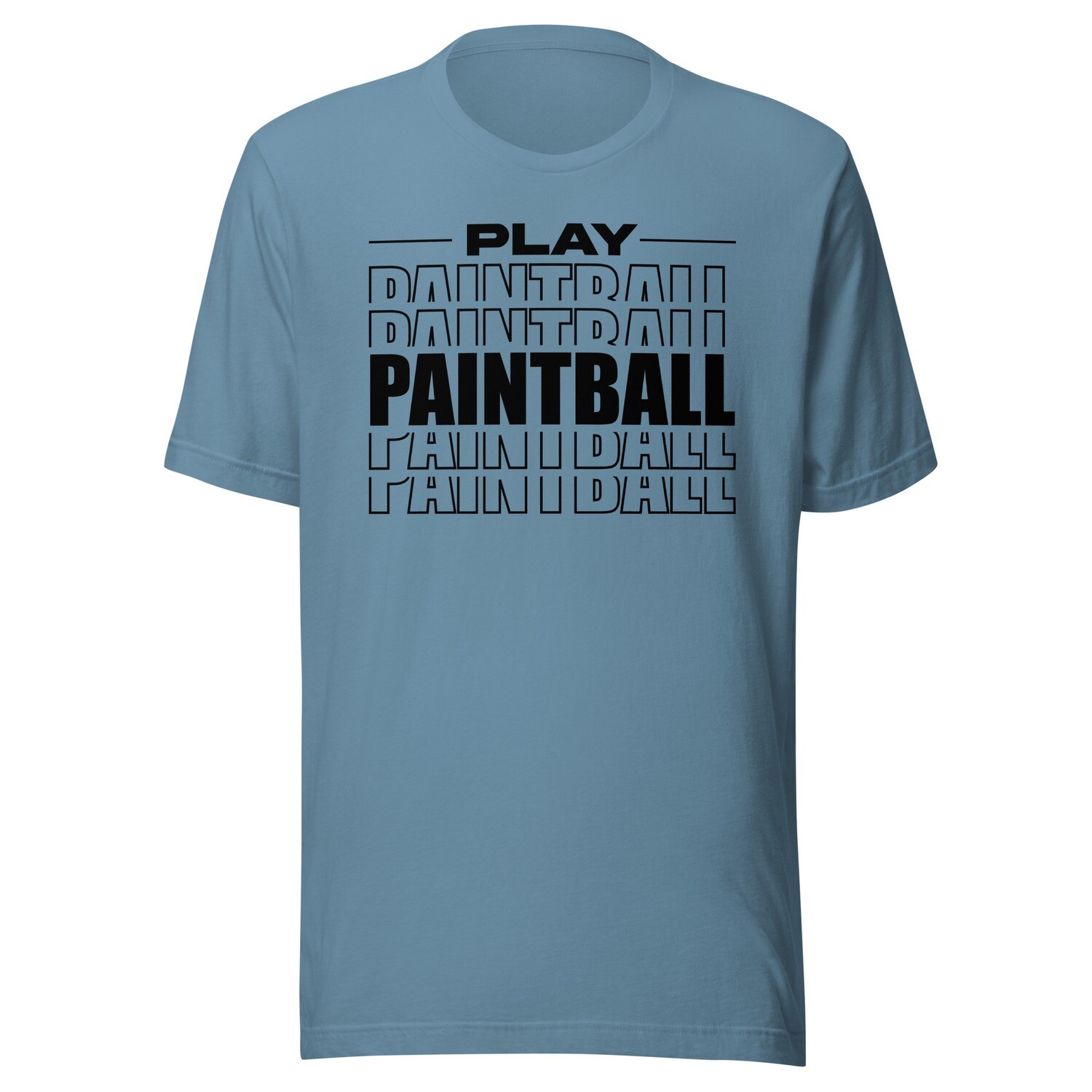 T-shirt - Paintball STACKED Black Print (Multiple Colors)