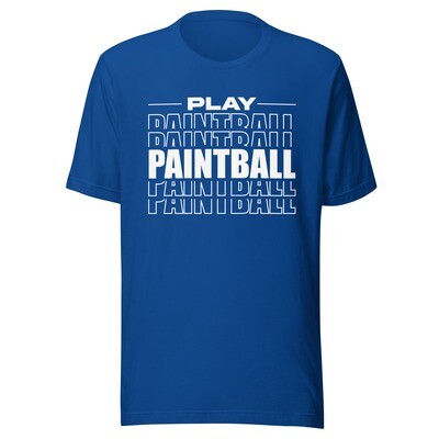 T-shirt  - Paintball STACKED White Print (Multiple Colors)