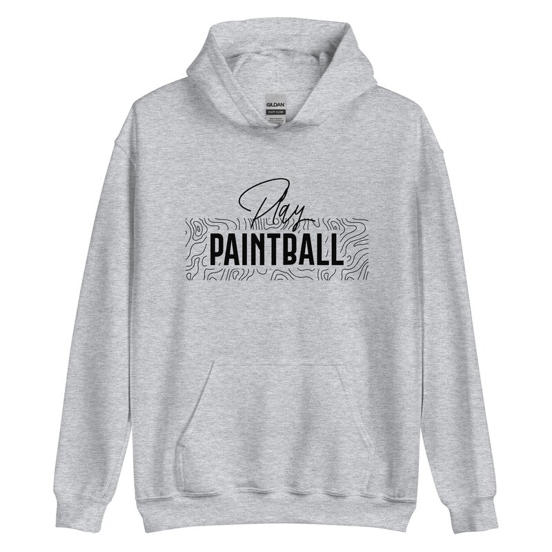 Hoodie - Paintball GEO Black Print (Multiple Colors)